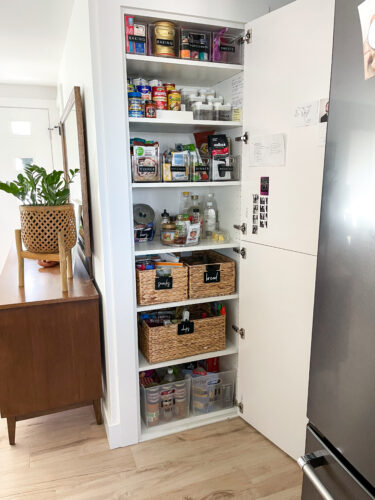 organized small pantry